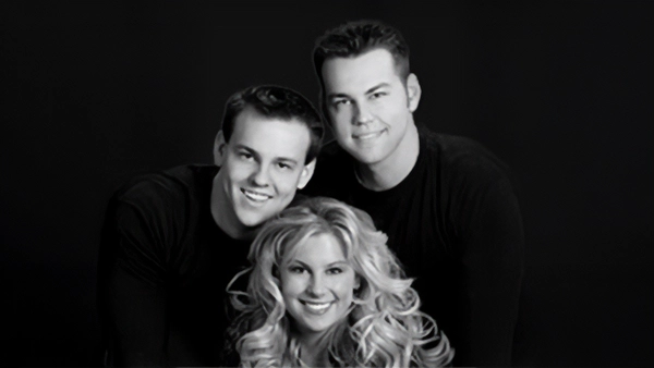 Dentist Robert Moore With Family In Black And White Photo