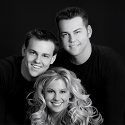 Dentist Robert Moore With Family Posed In Black And White Photo